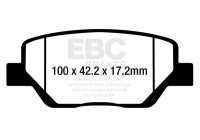 Brake pad set, disc brake DPX2333 EBC
