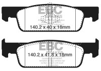 Brake pad set, disc brake DPX2335 EBC