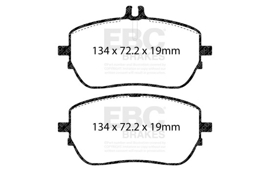 Brake pad set, disc brake DPX2388 EBC, Image 3