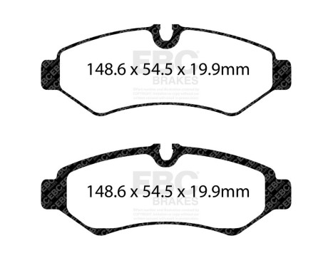 Brake pad set, disc brake DPX2397 EBC, Image 3