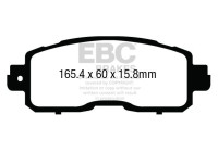 Brake pad set, disc brake DPX3011 EBC