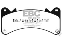 Brake pad set, disc brake DPX3067 EBC