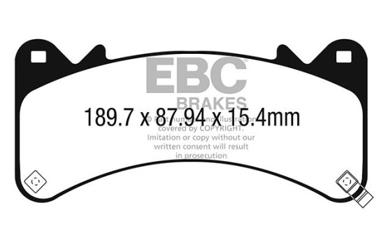 Brake pad set, disc brake DPX3067 EBC