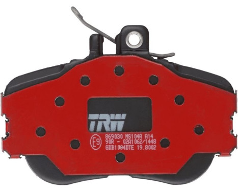 Brake Pad Set, disc brake DTEC COTEC GDB1094DTE TRW, Image 3