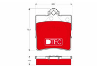 Brake Pad Set, disc brake DTEC COTEC GDB1335DTE TRW