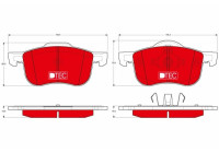 Brake Pad Set, disc brake DTEC COTEC GDB1388DTE TRW