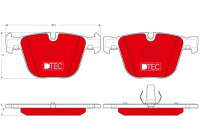 Brake Pad Set, disc brake DTEC COTEC GDB1502DTE TRW