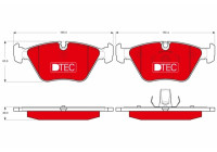 Brake Pad Set, disc brake DTEC COTEC GDB1531DTE TRW