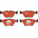 Brake Pad Set, disc brake DTEC COTEC GDB1531DTE TRW