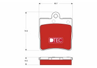 Brake Pad Set, disc brake DTEC COTEC GDB1545DTE TRW