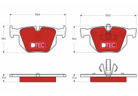 Brake Pad Set, disc brake DTEC COTEC GDB1560DTE TRW