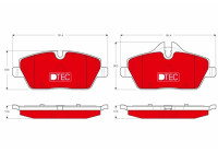 Brake Pad Set, disc brake DTEC COTEC GDB1611DTE TRW