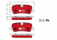 Brake Pad Set, disc brake DTEC COTEC GDB1632DTE TRW