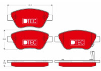 Brake Pad Set, disc brake DTEC COTEC GDB1700DTE TRW