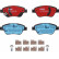 Brake Pad Set, disc brake DTEC COTEC GDB1700DTE TRW