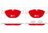 Brake Pad Set, disc brake DTEC COTEC GDB1728DTE TRW