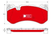Brake Pad Set, disc brake DTEC COTEC GDB1734DTE TRW