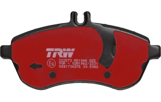 Brake Pad Set, disc brake DTEC COTEC GDB1736DTE TRW, Image 4
