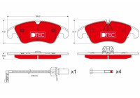 Brake Pad Set, disc brake DTEC COTEC GDB1768DTE TRW