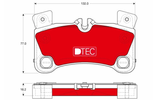 Brake Pad Set, disc brake DTEC COTEC GDB1775DTE TRW