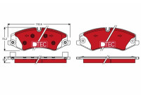 Brake Pad Set, disc brake DTEC COTEC GDB1898DTE TRW