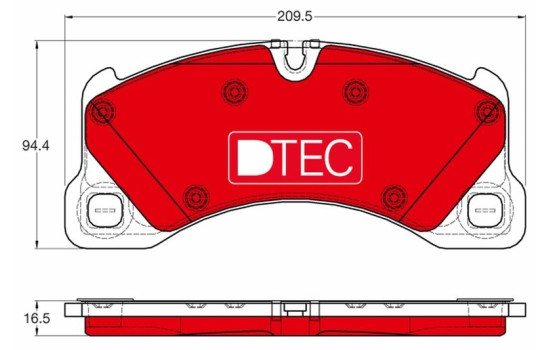 Brake Pad Set, disc brake DTEC COTEC GDB1969DTE TRW