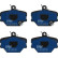 Brake Pad Set, disc brake ELECTRIC BLUE GDB1365BTE TRW