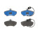 Brake Pad Set, disc brake ELECTRIC BLUE GDB1366BTE TRW
