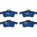 Brake Pad Set, disc brake ELECTRIC BLUE GDB1621BTE TRW