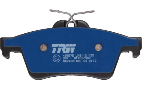 Brake Pad Set, disc brake ELECTRIC BLUE GDB1621BTE TRW, Image 3