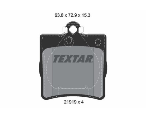 Brake Pad Set, disc brake epad 2191981 Textar