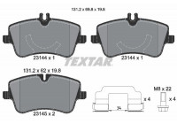 Brake Pad Set, disc brake epad 2314482 Textar