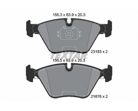 Brake Pad Set, disc brake epad 2318381 Textar