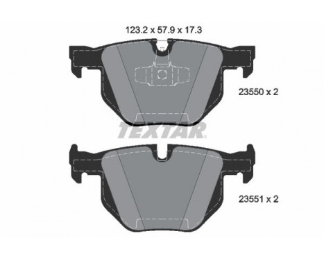 Brake Pad Set, disc brake epad 2355081 Textar