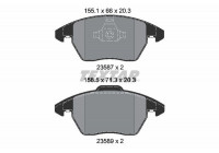 Brake Pad Set, disc brake epad 2358782 Textar