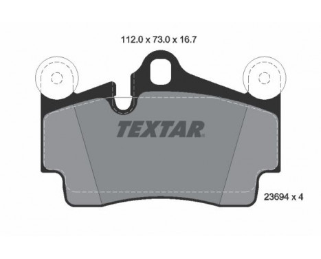 Brake Pad Set, disc brake epad 2369481 Textar