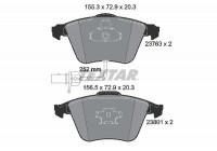 Brake Pad Set, disc brake epad 2376381 Textar