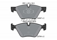 Brake Pad Set, disc brake epad 2469781 Textar