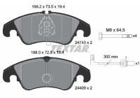 Brake Pad Set, disc brake epad 2474381 Textar