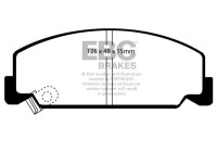 Brake pad set, disc brake Extra Duty DP911 EBC