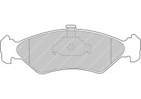Brake pad set, disc brake FCP1082R Ferodo Racing