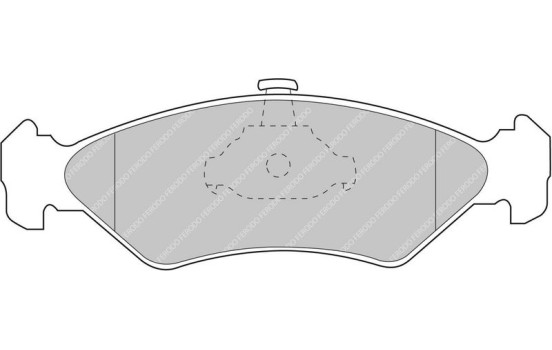 Brake pad set, disc brake FCP1082R Ferodo Racing