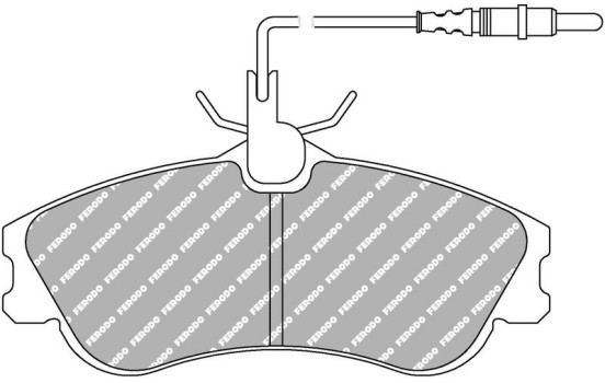Brake pad set, disc brake FCP1112H Ferodo Racing
