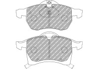 Brake pad set, disc brake FCP1295H Ferodo Racing