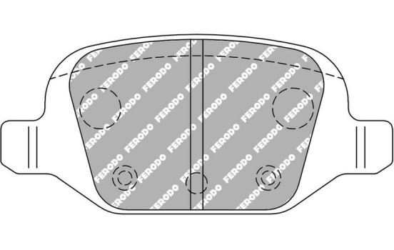 Brake pad set, disc brake FCP1324H Ferodo Racing