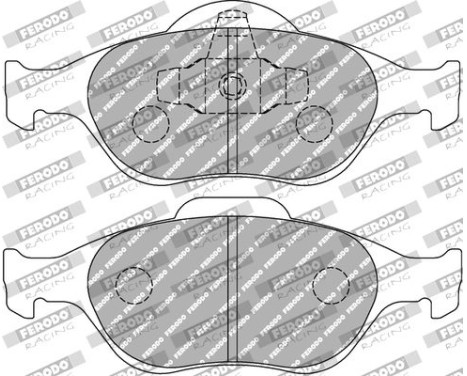 Brake pad set, disc brake FCP1394H Ferodo Racing