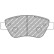 Brake pad set, disc brake FCP1466H Ferodo Racing