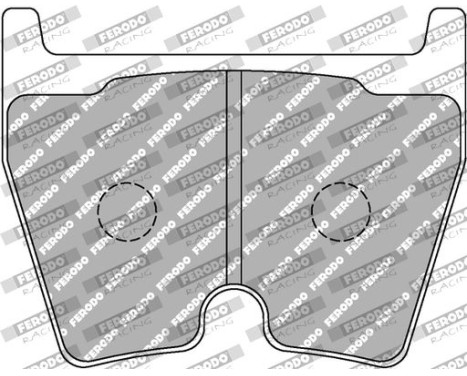 Brake pad set, disc brake FCP1664R Ferodo Racing