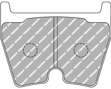 Brake pad set, disc brake FCP1664W Ferodo Racing