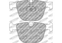 Brake pad set, disc brake FCP1672Z Ferodo Racing